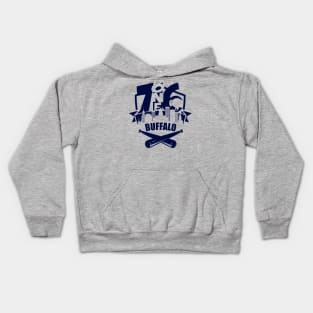 716 Buffalo Baseball 1 color Kids Hoodie